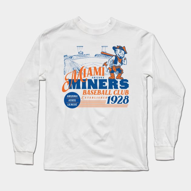 Miami Miners Long Sleeve T-Shirt by MindsparkCreative